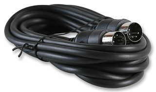 MULTICOMP PRO AR70860 Audio / Video Cable Assembly, DIN Plug, 5 Way, DIN Plug, 5 Way, 9.8 ft, 3 m, Black RoHS Compliant: No