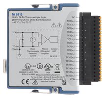NI / EMERSON 785185-01 Temperature Input Module, C Series, NI-9213, 75 SPS, 24 bit, 16 Input, ± 78.125 mV, cDAQ/RIO, Spring
