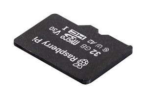 RASPBERRY-PI SC1660L MicroSDHC Card, Preinstalled with Pi OS, A2-Class, 32 GB, Raspberry Pi 4 & 5 Boards