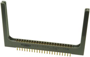 EDAC 322-022-521-158 Card Edge Connector, Single Side, 1.57 mm, 22 Contacts, Through Hole Mount, Straight
