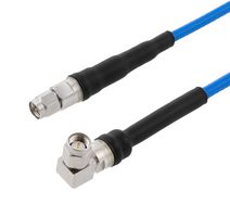 L-COM LCCA30003-FT1.5 RF / Coaxial Cable Assembly, 1.5 ft, 457.2 mm, SS402, SMA Plug, SMA Right Angle Plug, 50 ohm