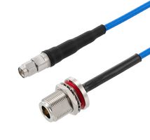 L-COM LCCA30009-FT10 RF / Coaxial Cable Assembly, 10 ft, 3.05 m, SS402, SMA Plug, N Type Bulkhead Jack, 50 ohm