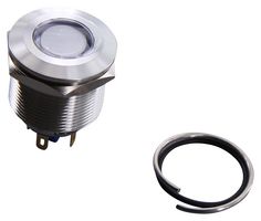 DIALIGHT 621-1141-314F Multicolour Panel Indicators, Red, Green, Yellow, 22 mm, R 15mA, G 15mA, Y 15mA, R 3V, G 3V, Y 3V