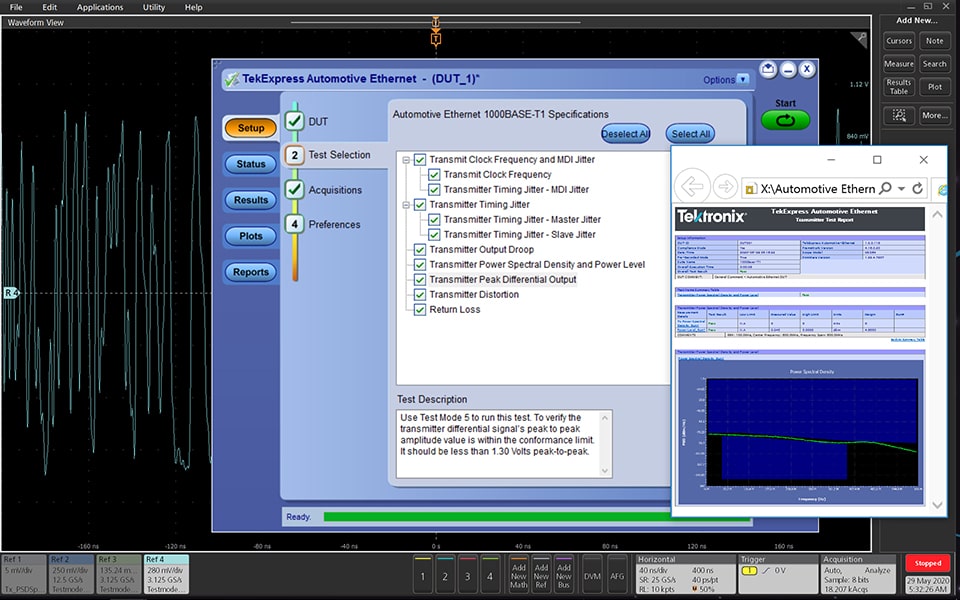 TekExpress Automotive Ethernet